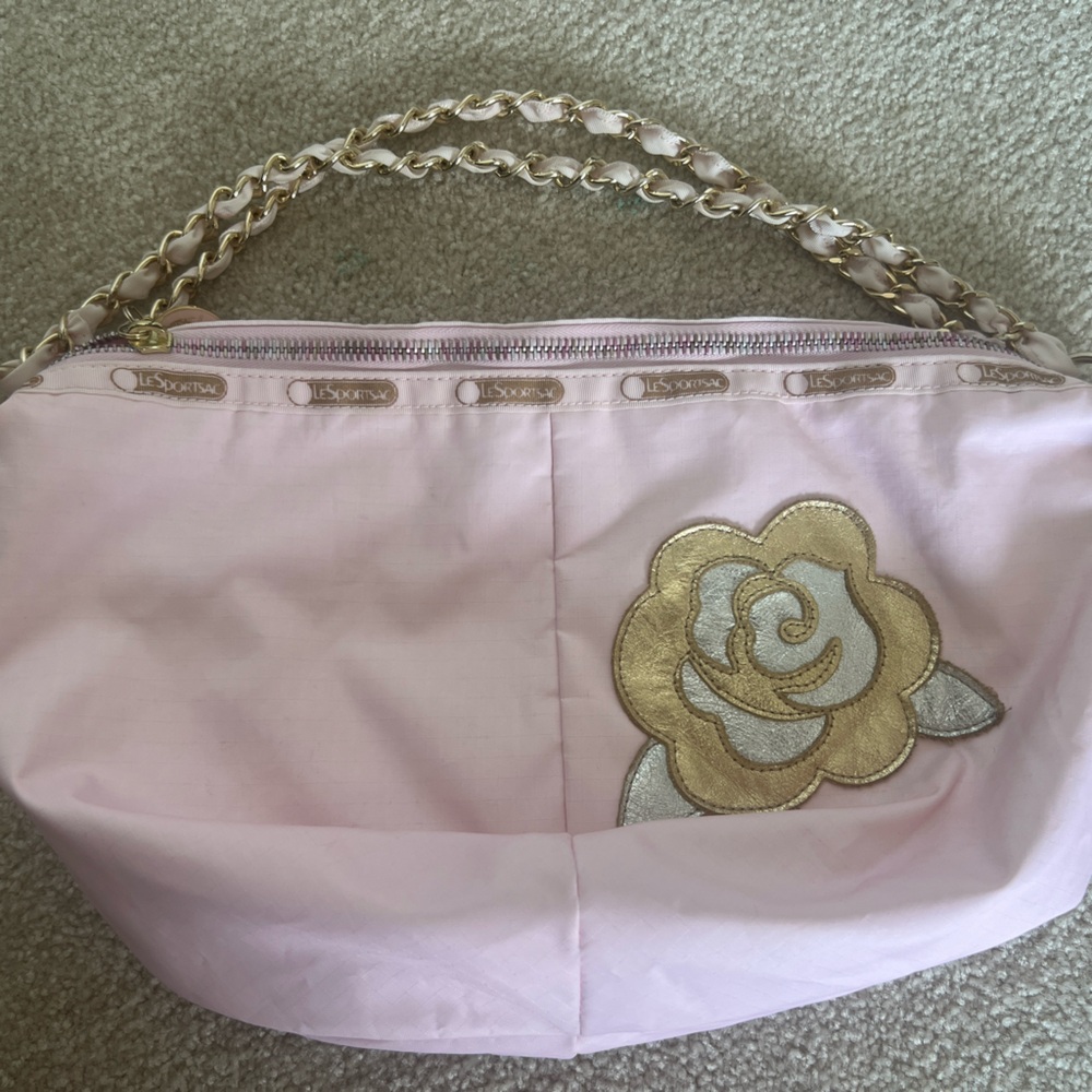 le sportsac rose shoulder bag baby pink